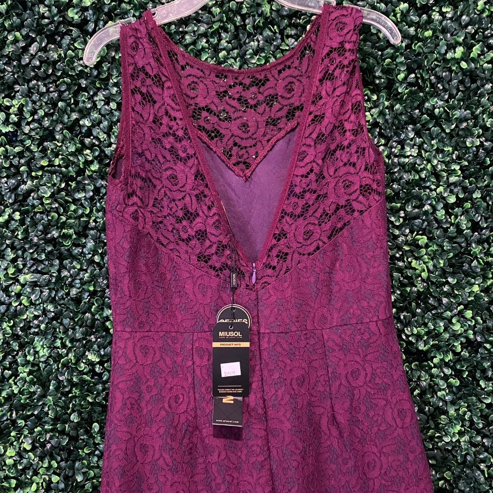 Miusol - Purple Lace Dress - Picture 4 of 5